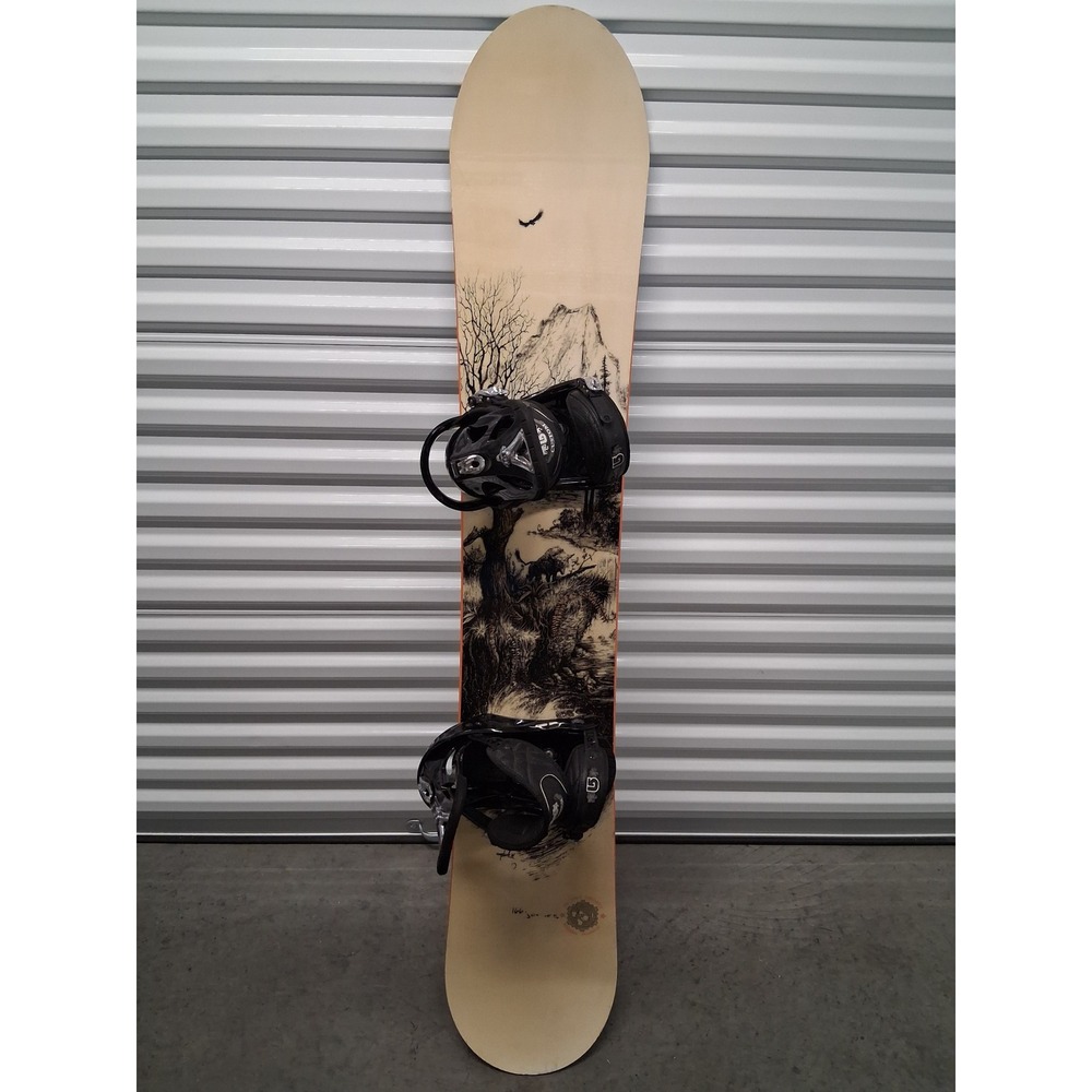Rossignol Jones Experience 166 cm Snowboard with Burton Custom Bindings Mens